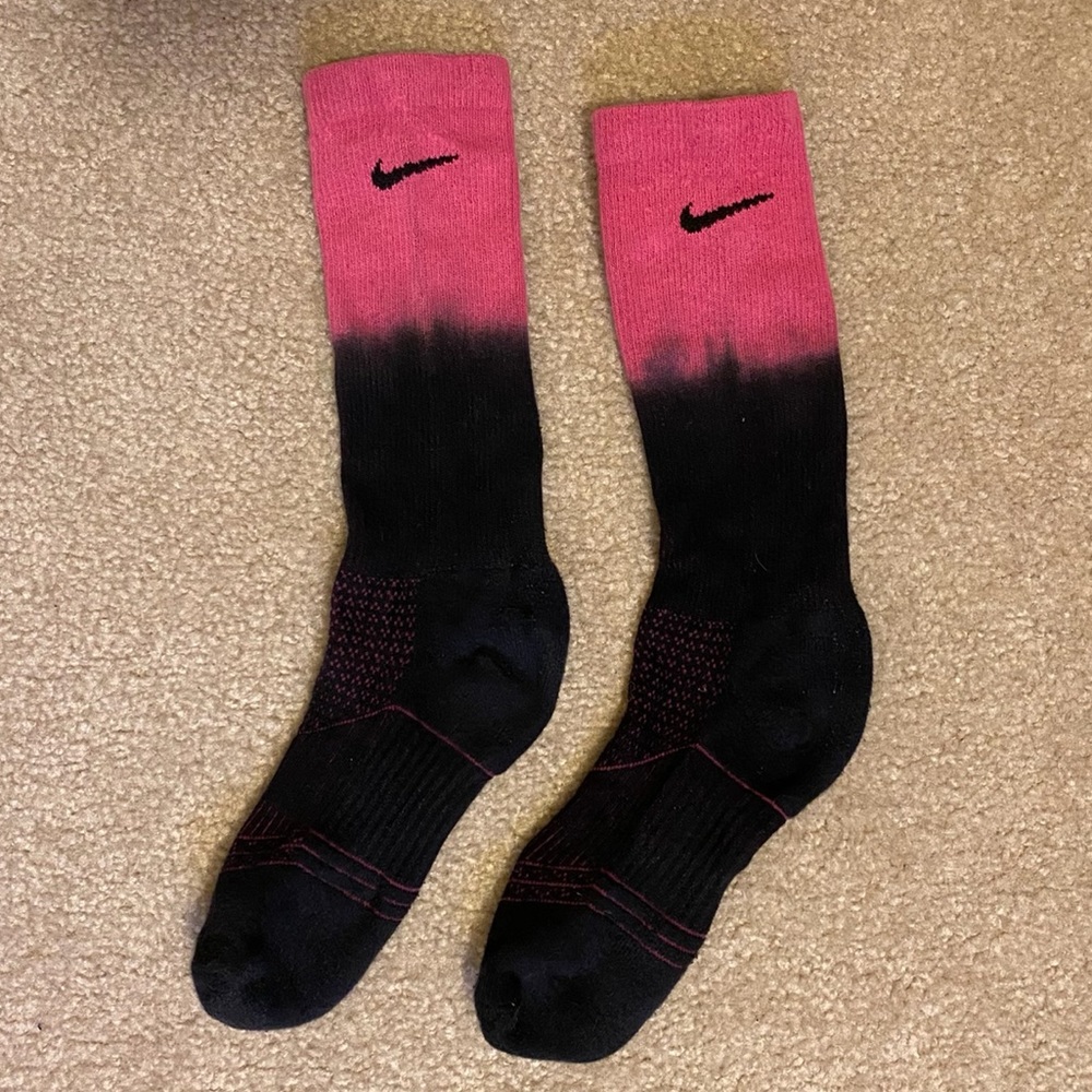 Nike Pink Cushion Fade Crew Socks
